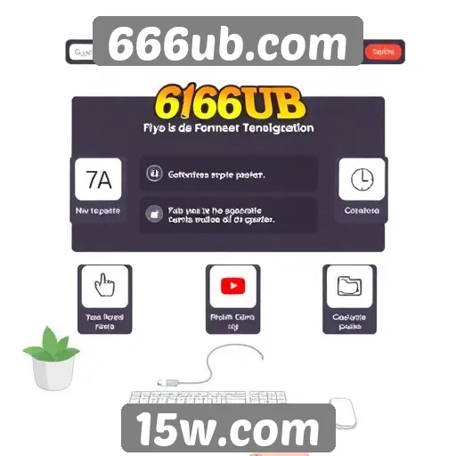 Análise das principais funcionalidades do site 666ub.com